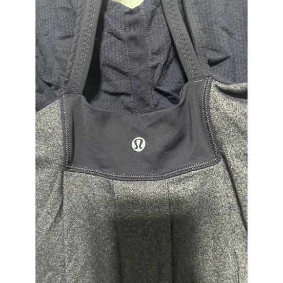 Lululemon Athletica Tank Top Purple Built In Bra Drawstring Activewear - Picture 4 of 5